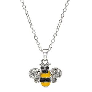Swarovski Crystal Bee Pendant Necklace
